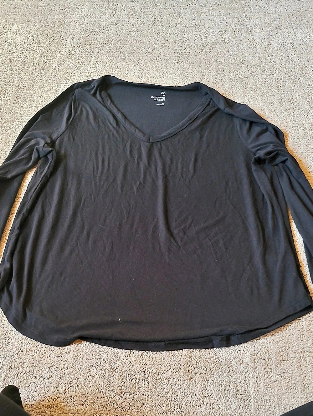So Favorite V-Neck Long Sleeve Black XXL